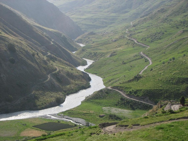 Map of Yaghnob Valley Settlements